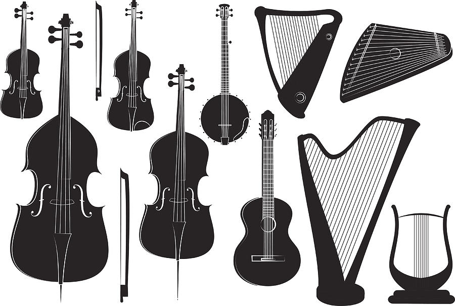String instruments Drawing by Ninochka