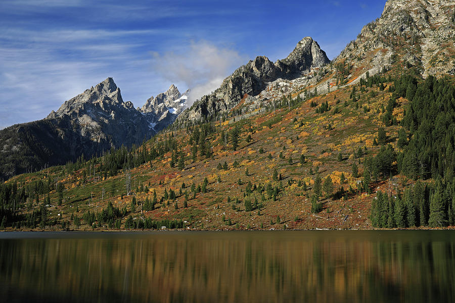 String Lake Autumn Reflection Photograph by Dan Sproul