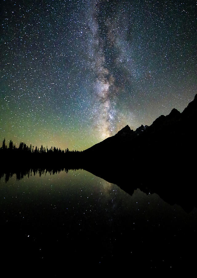String Lake Milky Way Photograph by Dan Sproul