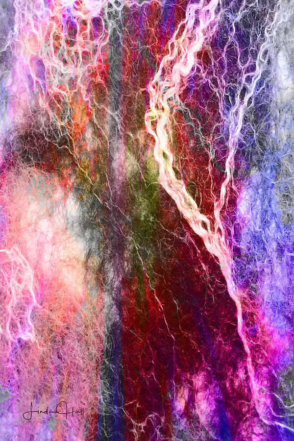 Abstract Digital Art - String Theory by Linda Lee Hall