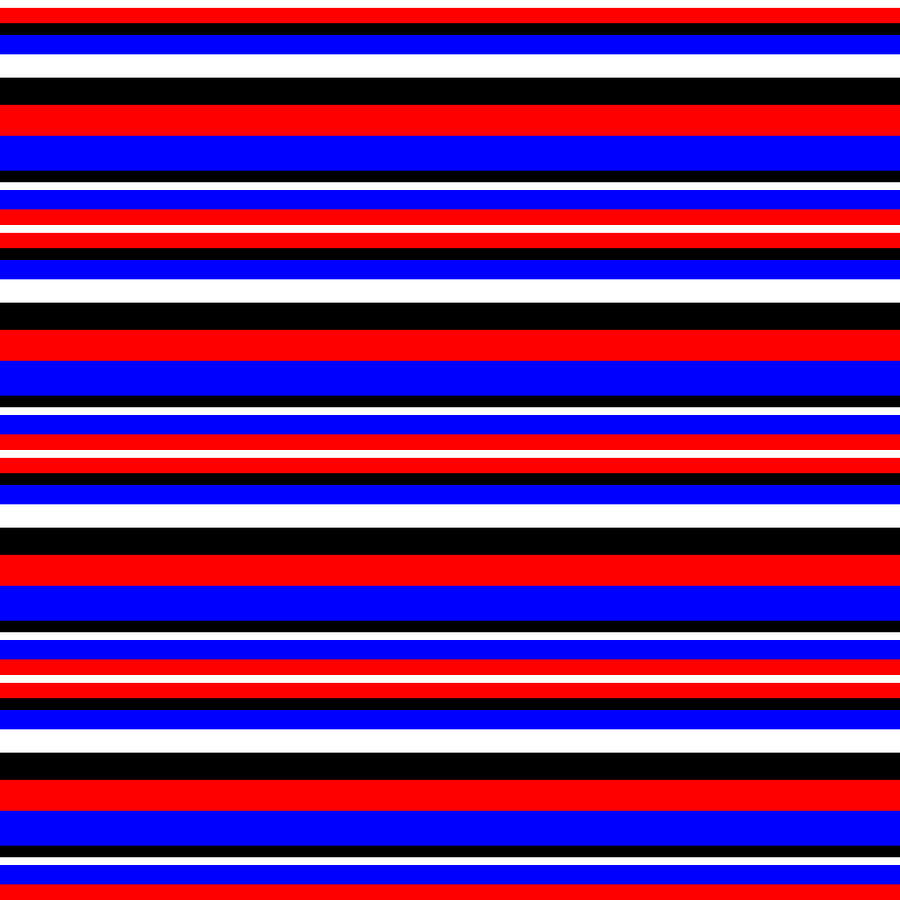 Stripe BlackWhiteRedBlue by Max Coffey Stripe BlackWhiteRedBlue by Max Coffey