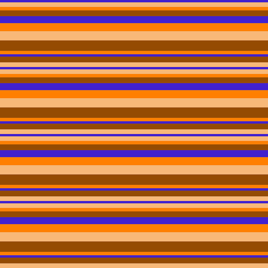 Stripe BlueOrangeBeigeBrown by Max Coffey Stripe BlueOrangeBeigeBrown by Max Coffey