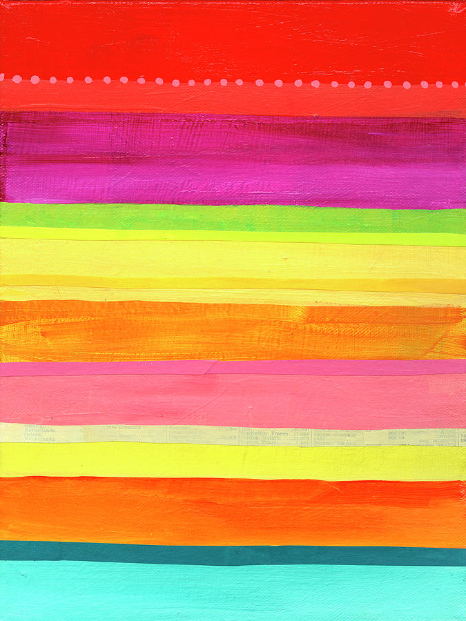 Pattern Painting - Stripe Study #2 by Jane Davies