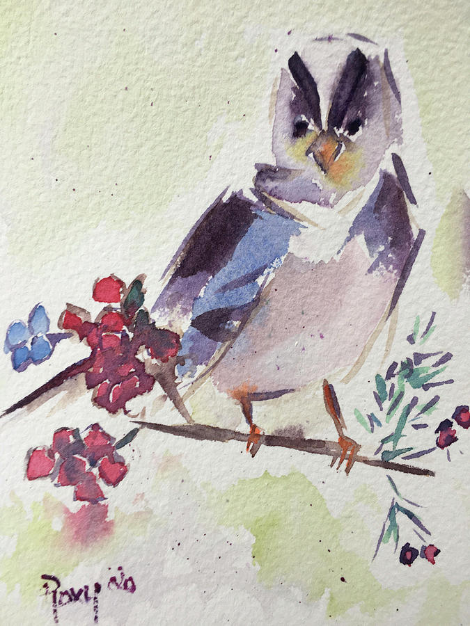 Striped Headed Sparrow Painting