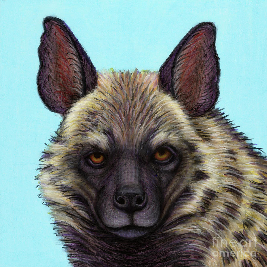 Striped Hyena Painting by Amy E Fraser