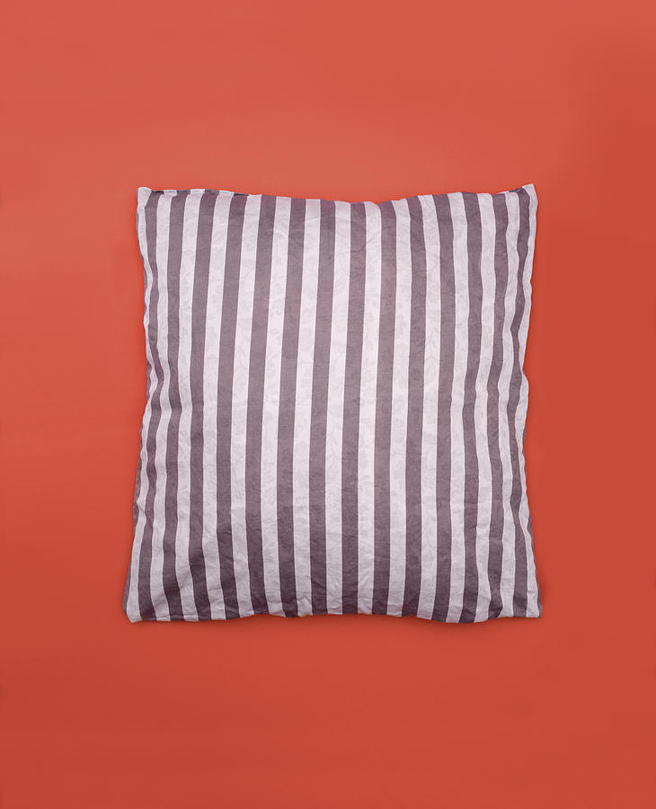 Striped pillow Photograph by Larry Washburn