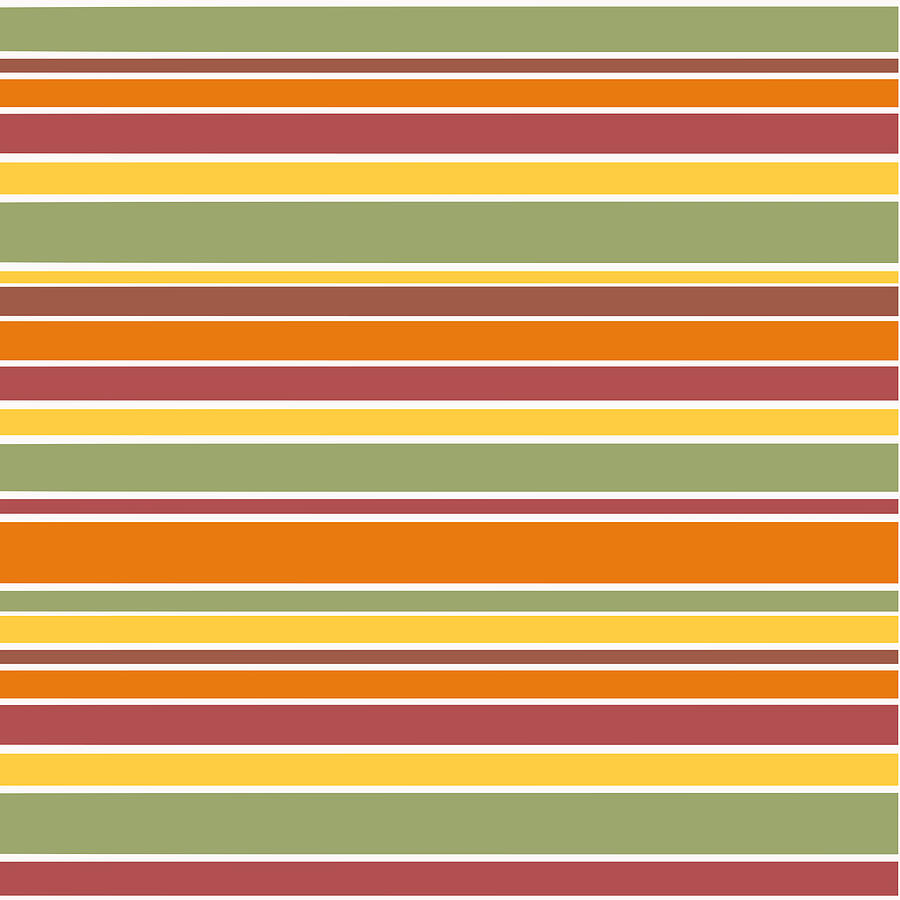 Stripes Fall Colors Digital Art by Bnte Creations