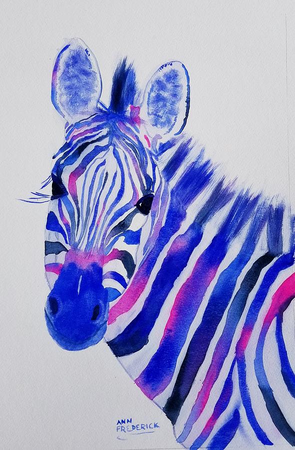 Stripes from the Right Painting by Ann Frederick