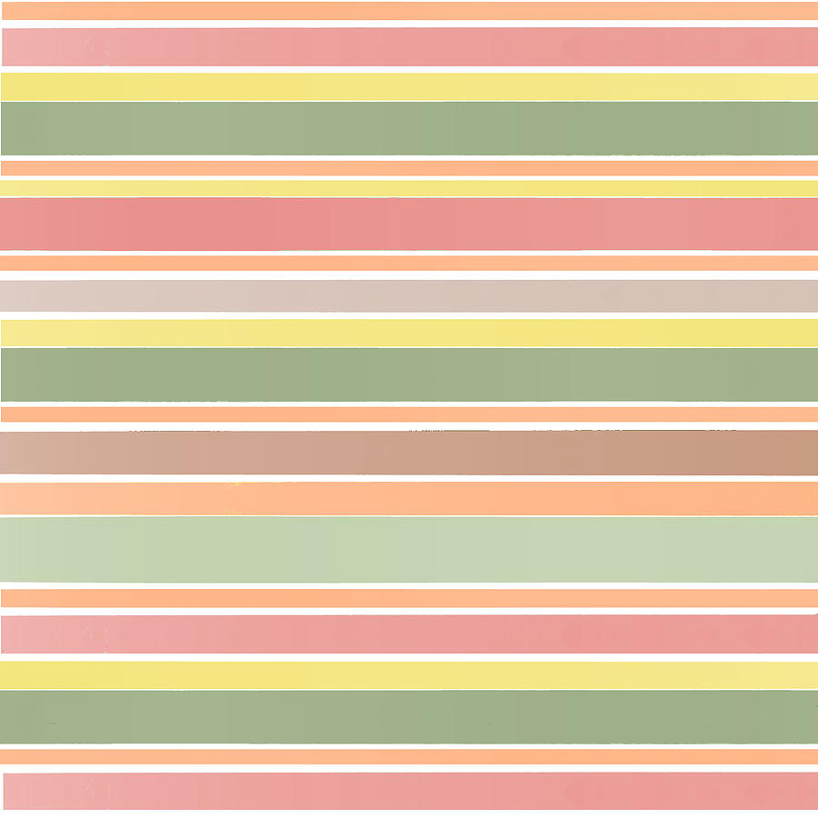 Pastel Stripes Pattern Digital Art by Bnte Creations