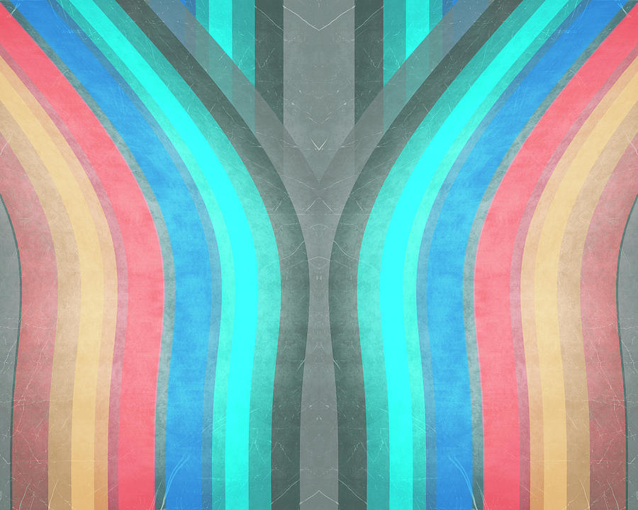 Stripes Symmetry Abstract Art Digital Art by Ann Powell