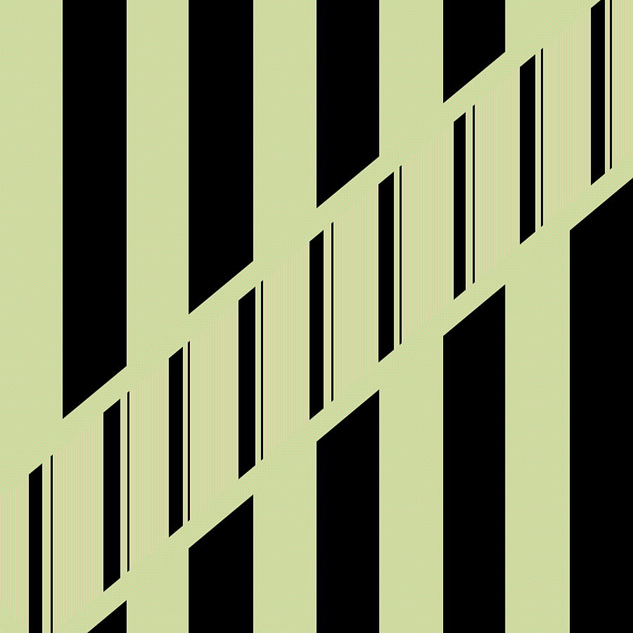 Lines Digital Art - Striping Through The 60s by Designs By L