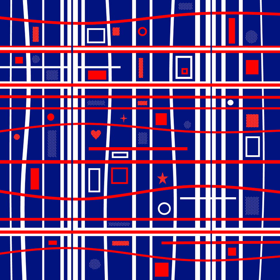 Stripped Stripes Digital Art by Designs By L
