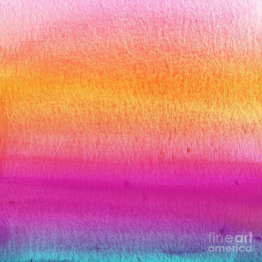 Stripum - Artistic Colorful Abstract Watercolor Painting Digital Art Digital Art by Sambel Pedes