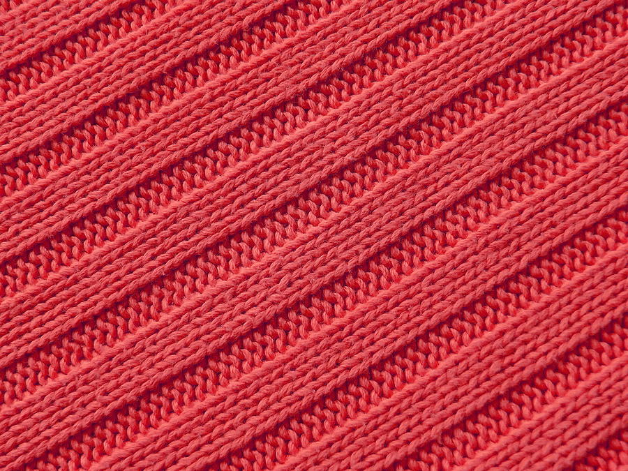 Stripy Crochet Closeup Photograph