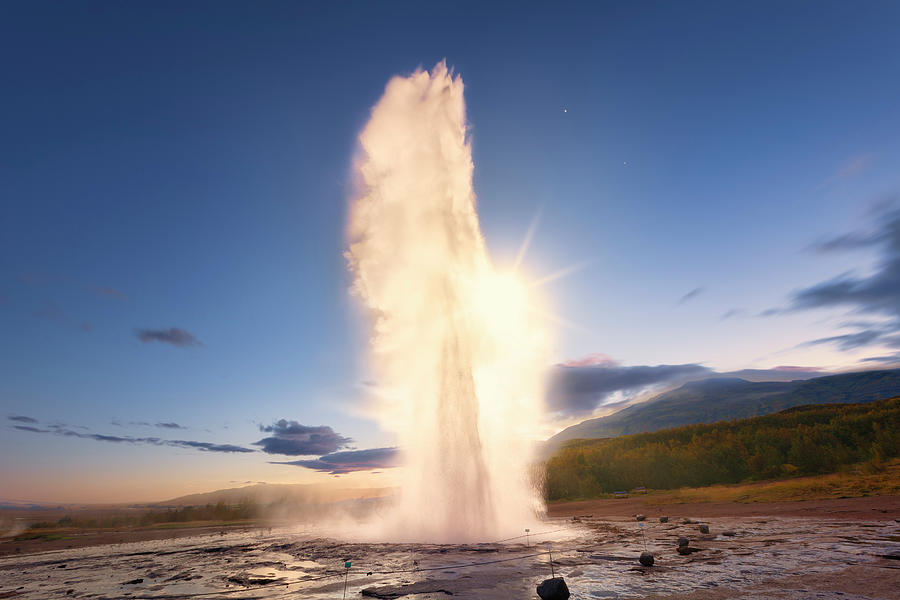 Strokkur geyser Photograph by Giovanni Allievi