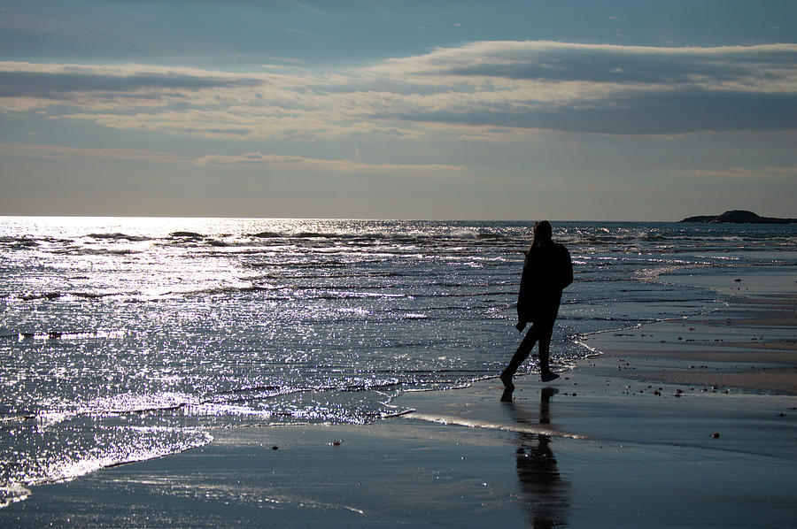 Stroll on the Beach Photograph by Angela Michaud - Pixels