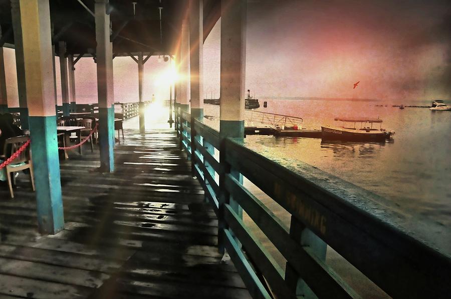 Stroll on the Pier Photograph by Diana Angstadt