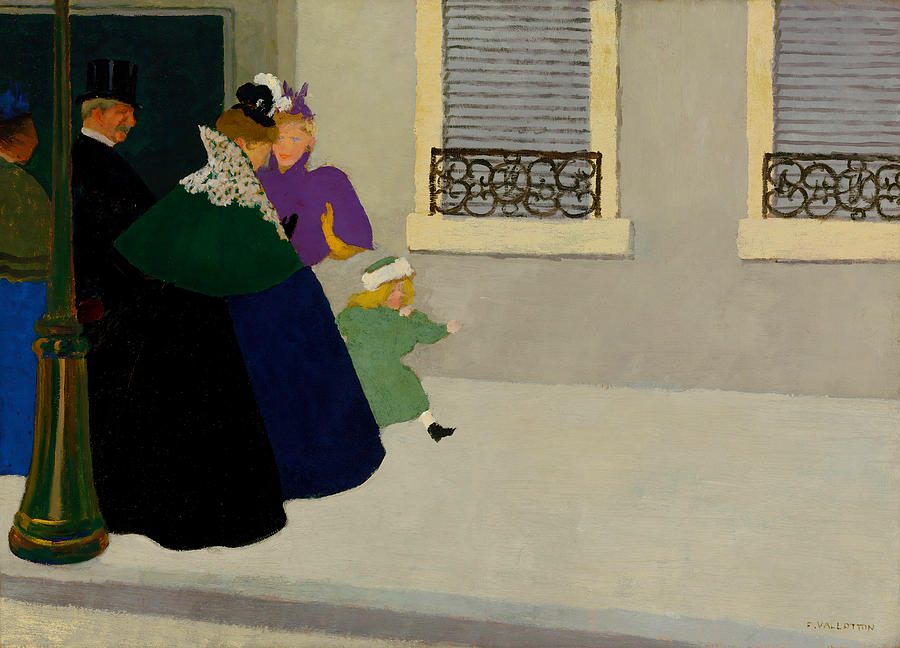 Strolling Painting by Felix Vallotton