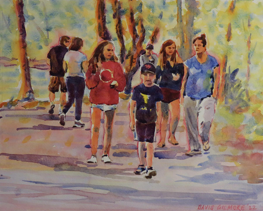 Strolling Youth Painting by David Gilmore