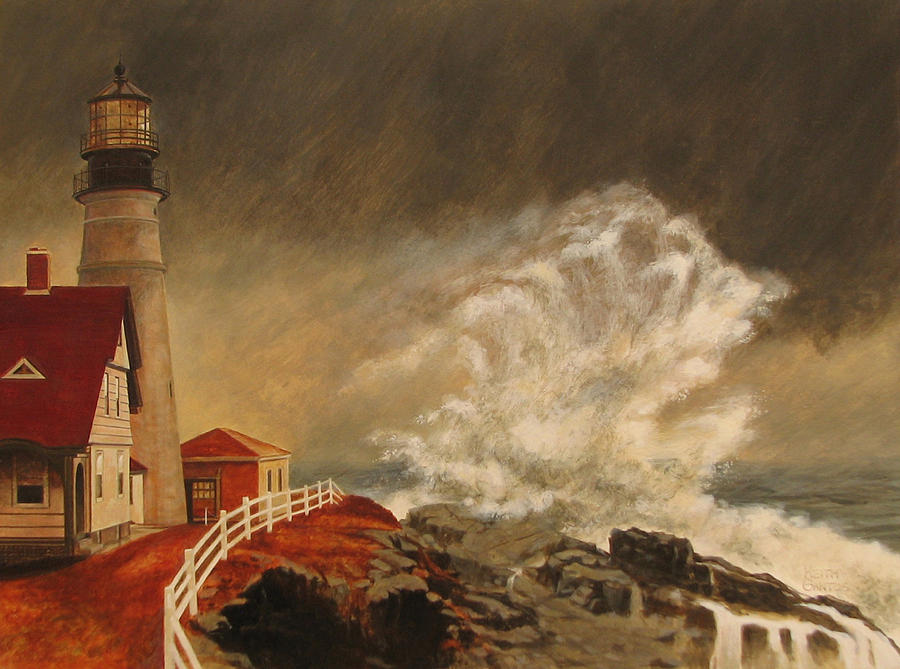 Strong Gale Painting by Keith Gantos