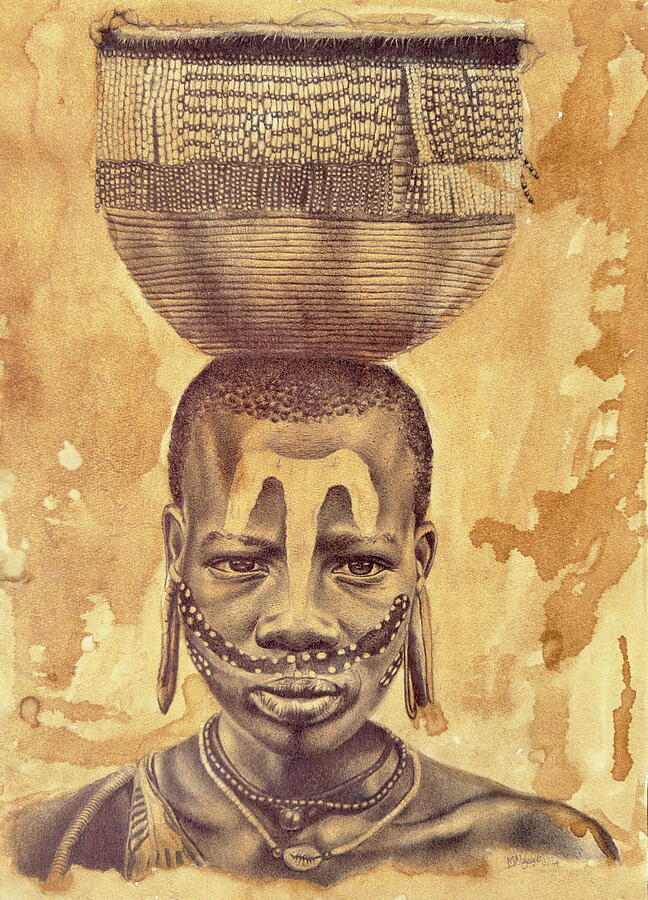 Strong Painting by Mcobi Mndzebele - Eswatini Strong Painting by Mcobi Mndzebele - Eswatini