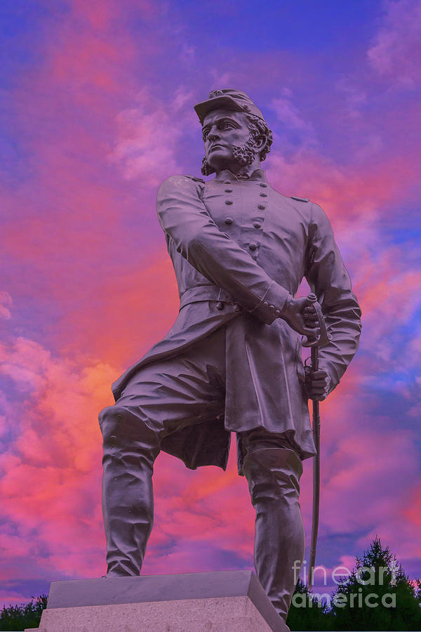 Strong Vincent Monument Gettysburg 83rd Pennsylvania Digital Art