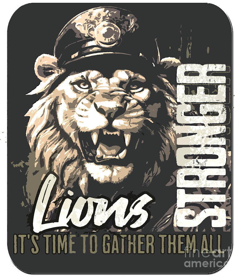 Stronger Lions Digital Art by DSE Graphics