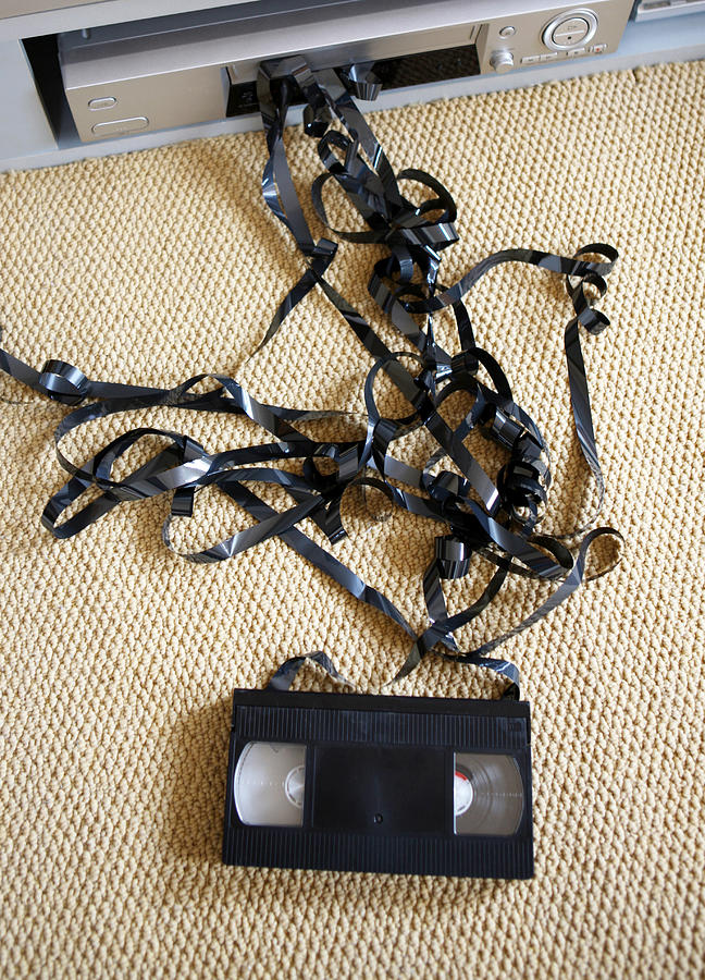 Stuck Video Tape Photograph by Richard Newstead
