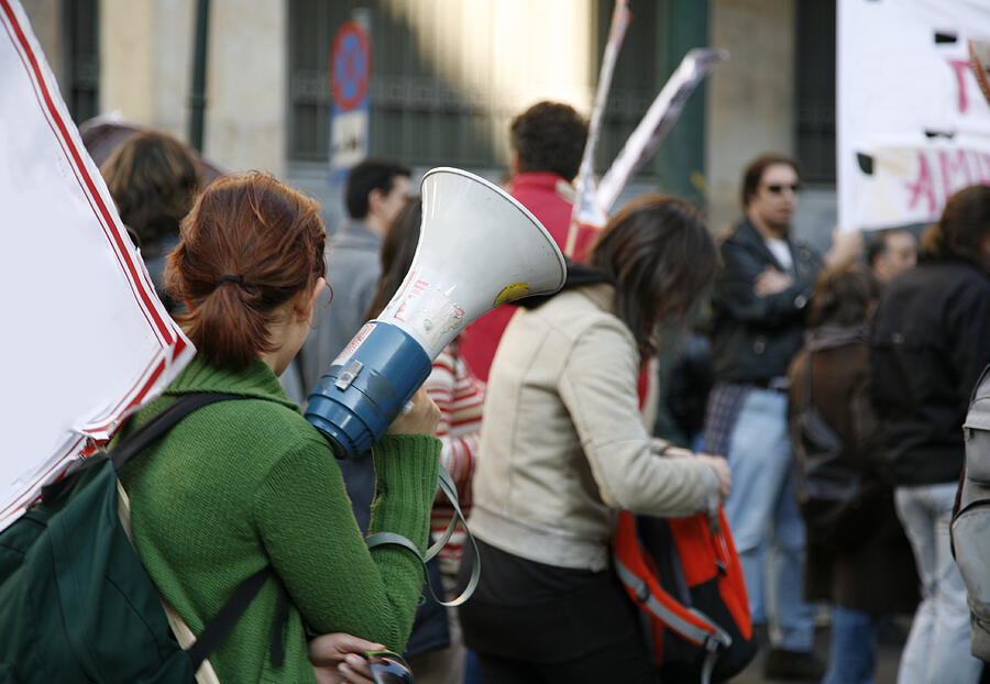 Student demonstration Photograph by Vasiliki Student demonstration Photograph by Vasiliki