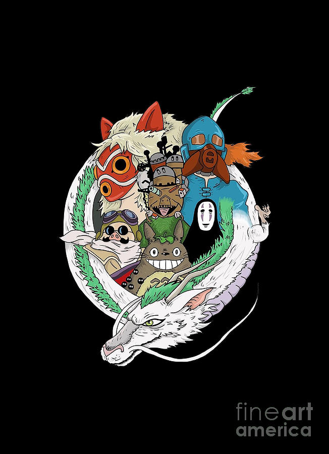 Movie Digital Art - Studio Ghibli by Dyah Kurmo