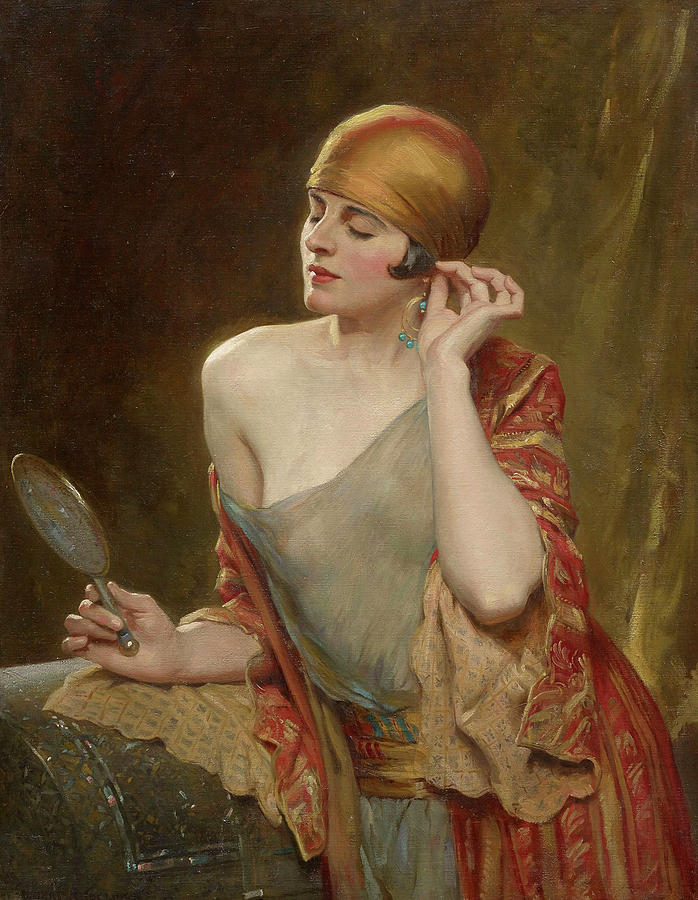 Jewelry Painting - Studio Mirror by Albert Henry Collings