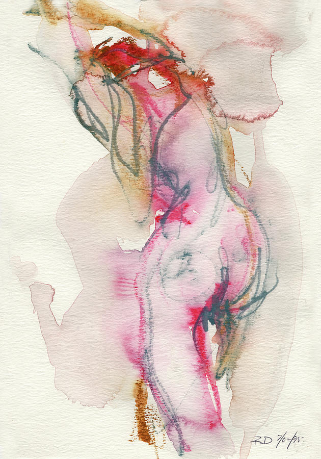 Studio Nude II Painting by Roxanne Dyer