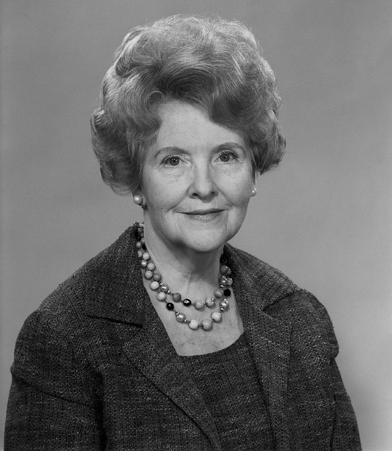 Studio portrait of senior woman Photograph by George Marks