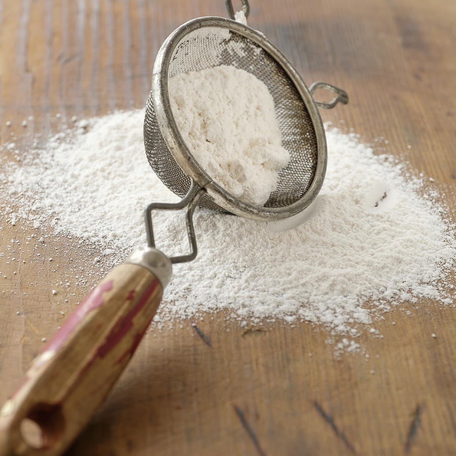 Studio shot of flour sieve Photograph by Tetra Images