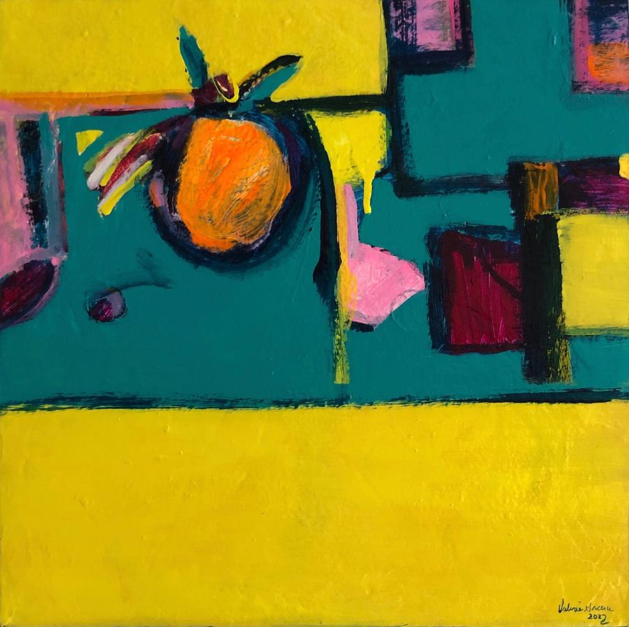 Study 5 Fruit Bowl Painting by Valerie Greene