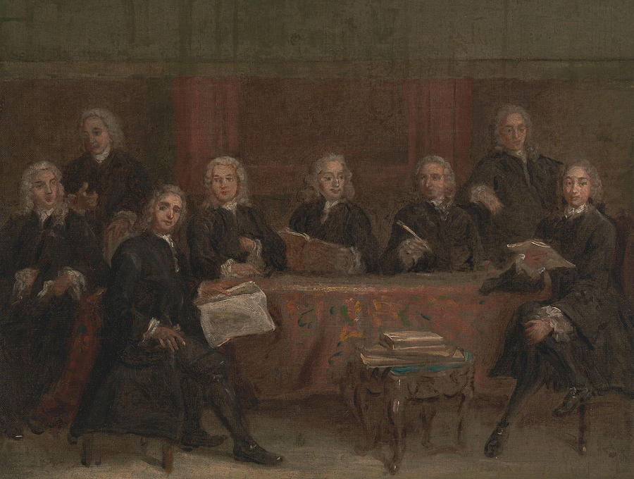 Study for a Group Portrait Painting by Joseph Highmore
