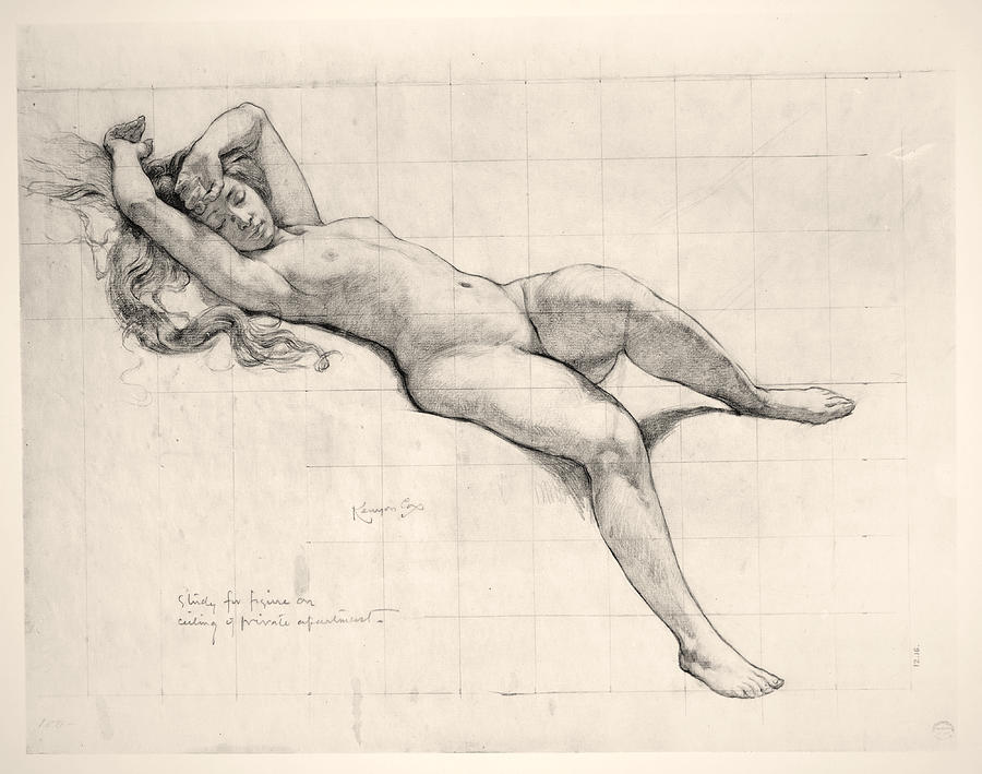 Study for Ceiling Decoration Drawing by Kenyon Cox