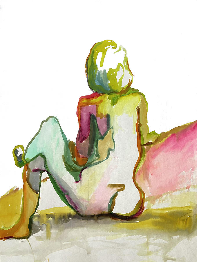 Contemporary Nude Painting - Study for Nightshirt by Jodee Clifford Contemporary Nude Painting - Study for Nightshirt by Jodee Clifford