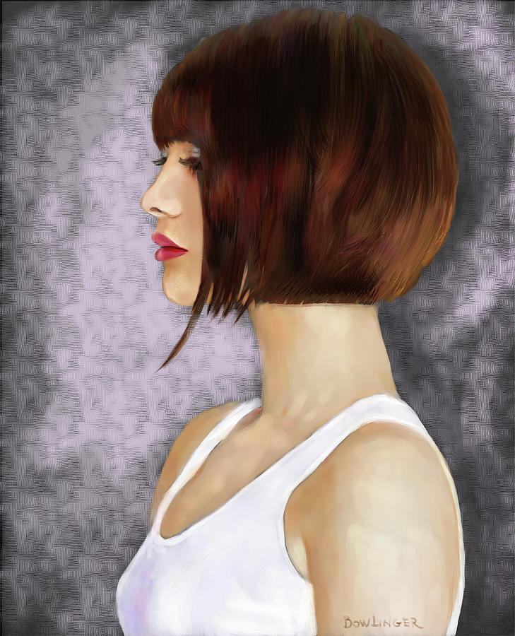 Study in short hair Digital Art by Scott Bowlinger