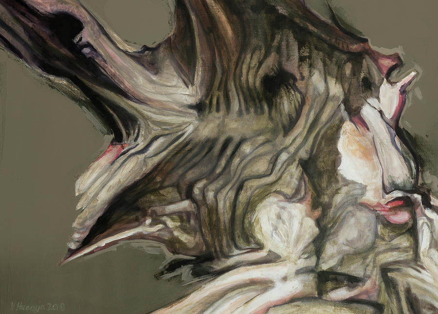 Study of a Body 41  Painting by Veronica Huacuja