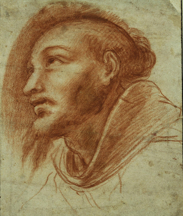 Giovanni Battista Crespi Painting - Study Of A Franciscan Monk Possibly Saint Francis by Giovanni Battista Crespi Giovanni Battista Crespi Painting - Study Of A Franciscan Monk Possibly Saint Francis by Giovanni Battista Crespi