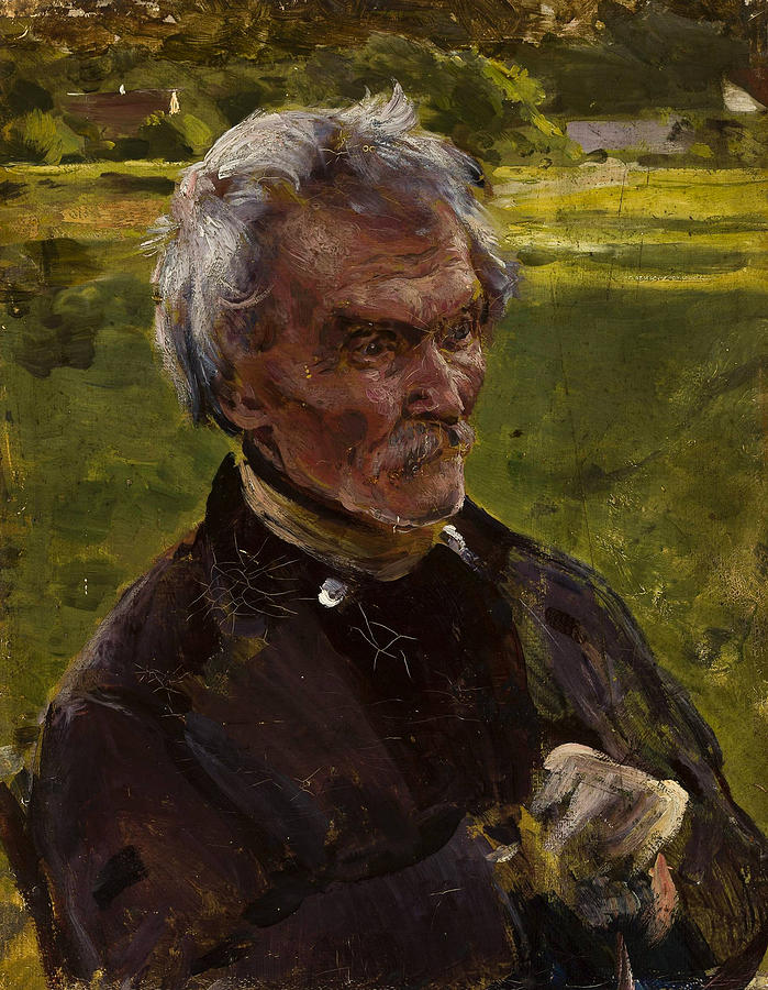 Study Of An Old Man Painting By Aleksander Gierymski - Fine Art America