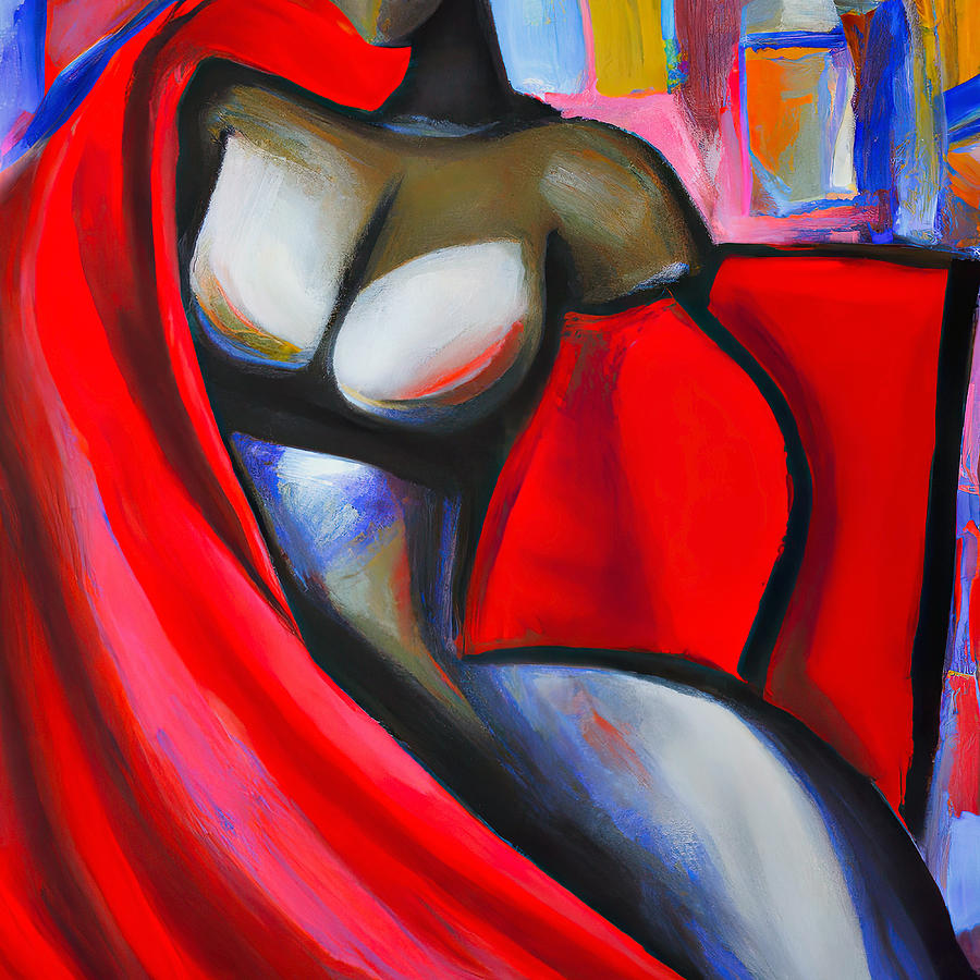 Study of Curves Painting by Hillary Kladke