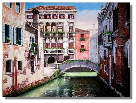 Venice Painting - Studying In Venice by I Joseph Venice Painting - Studying In Venice by I Joseph
