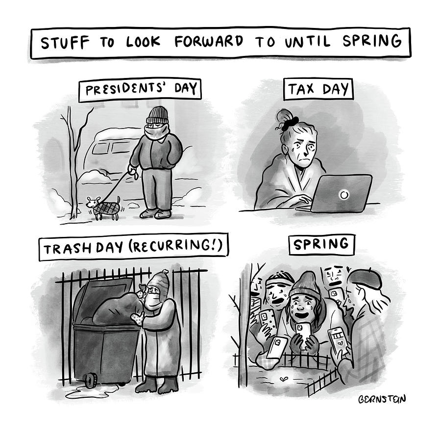 Stuff To Look Forward To Drawing by Emily Bernstein