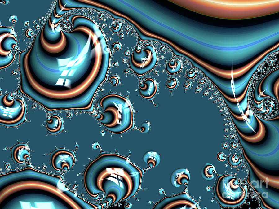 Stunning Copper and Teal 21 Digital Art by Elisabeth Lucas - Fine Art ...