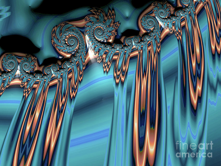 Stunning Copper and Teal 53 Digital Art by Elisabeth Lucas - Fine Art ...