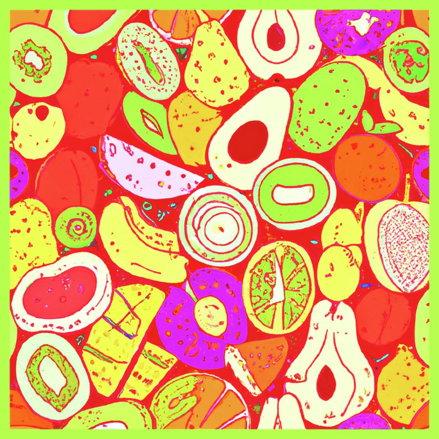 Stunning Mixtures Of Fruits Patterns Digital Art By Fruits And Vegetables Store Pixels 3176