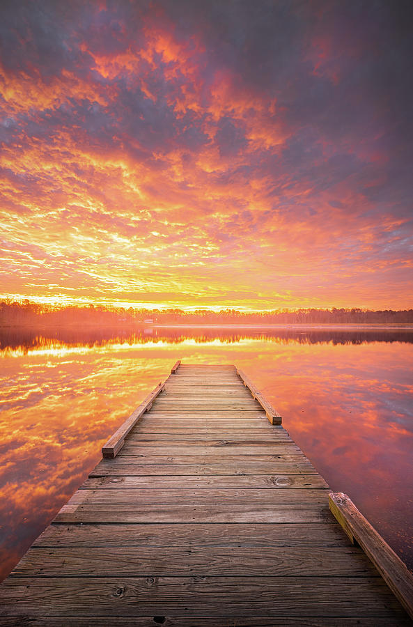 Stunning Sunrise At The Lake Photograph