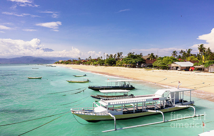 Stunning view of the Jungut Batu beach in the Nusa lembongan in  Photograph by Didier Marti